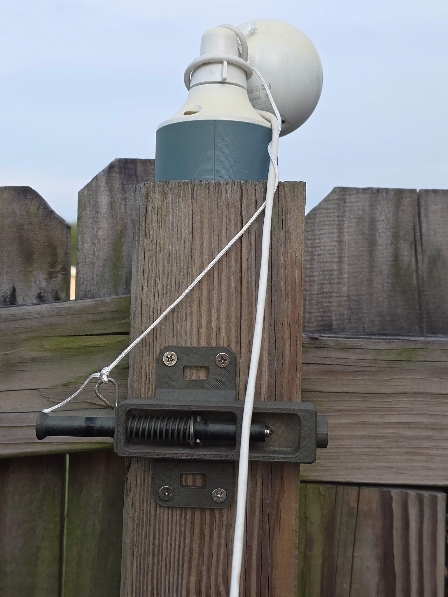 using Razorback to secure video camera from behind fence