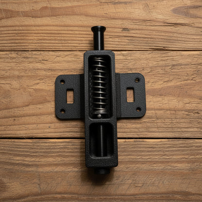 209 Razorback laying on lumber