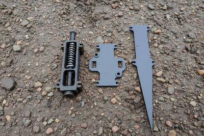 3 main Omni components shown disassembled on ground