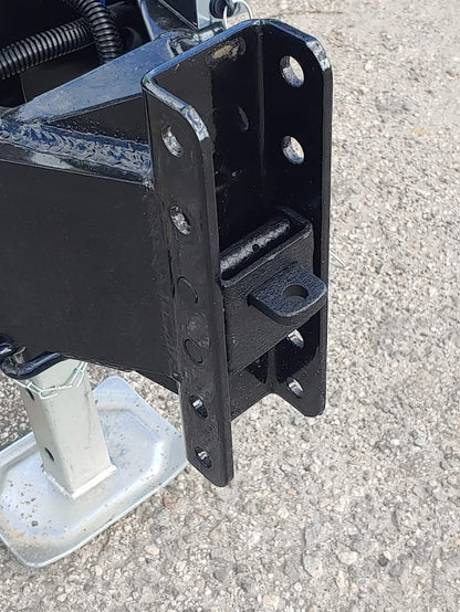 another view of the black locking cartridge in the c channel mount